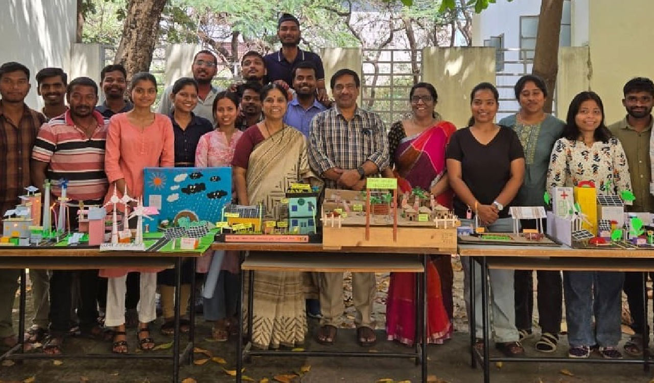 University of Hyderabad students present sustainable living models