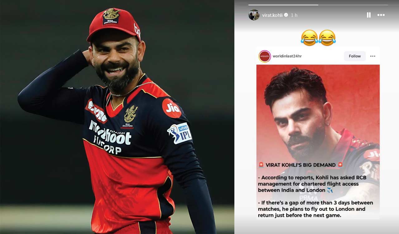 Virat Kohli laughs off reports claiming he demanded chartered flights during IPL 2026