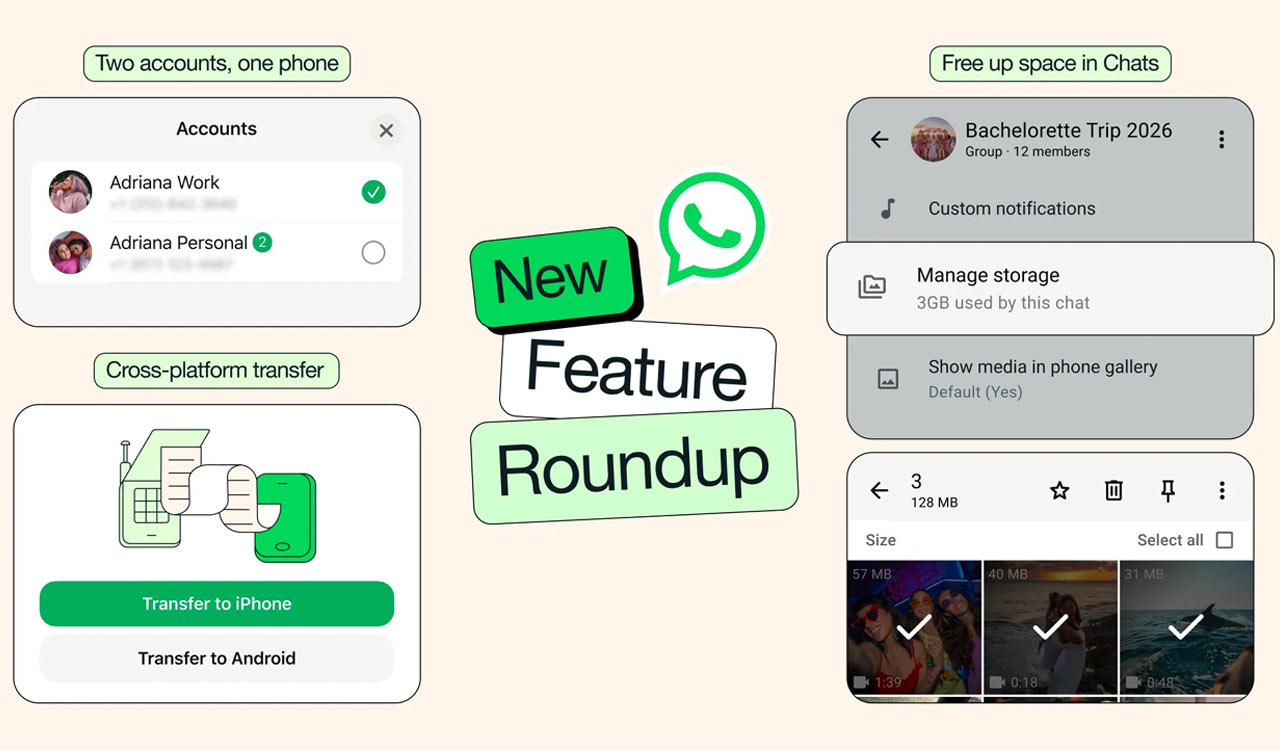 WhatsApp rolls out new features including AI photo editing, chat transfer and dual accounts on iPhone