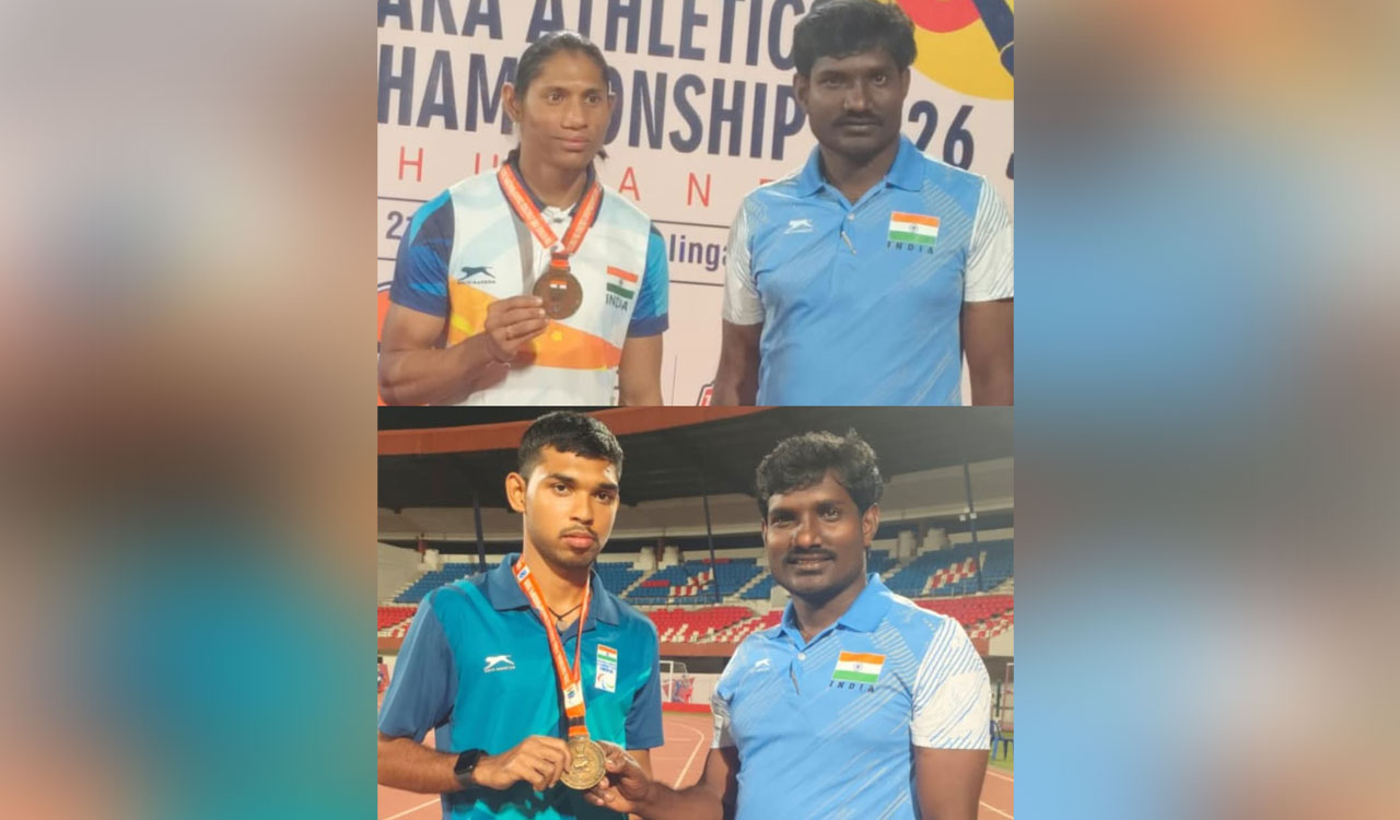 Telangana athletes win gold at national para athletics meet