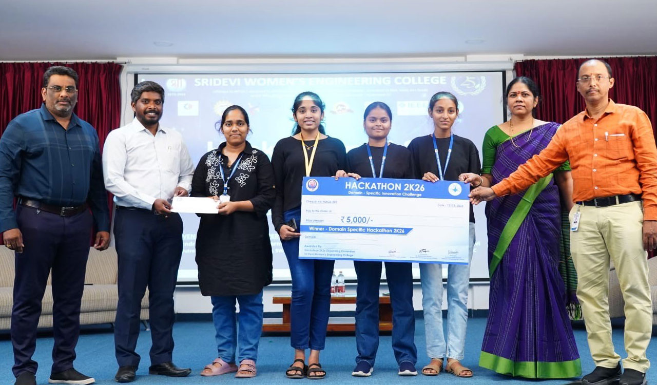 Hackathon 2K26 Concludes at Sridevi Women’s Engineering College, Hyderabad