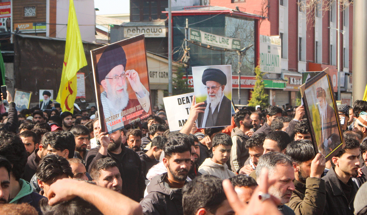 Protests erupt in Kashmir over killing of Iran’s Supreme Leader