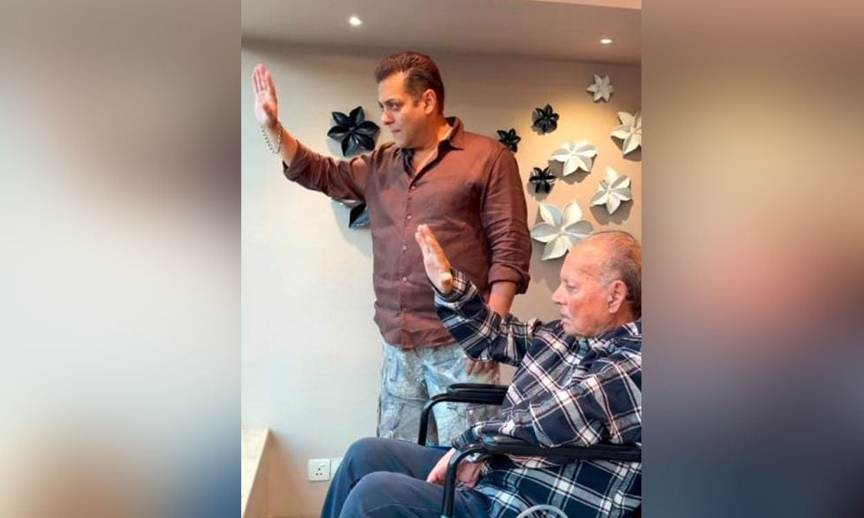 Salman Khan greets fans on Eid with family as Salim Khan returns home