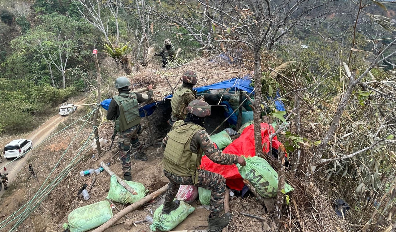 Security forces dismantle illegal bunkers in Manipur’s Ukhrul district