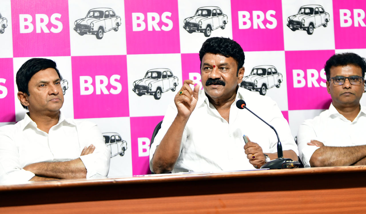 BRS slams Congress govt over suspensions, mining row