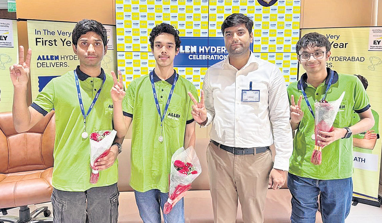 JEE Main 2026: ALLEN Hyderabad student scores 100 Percentile