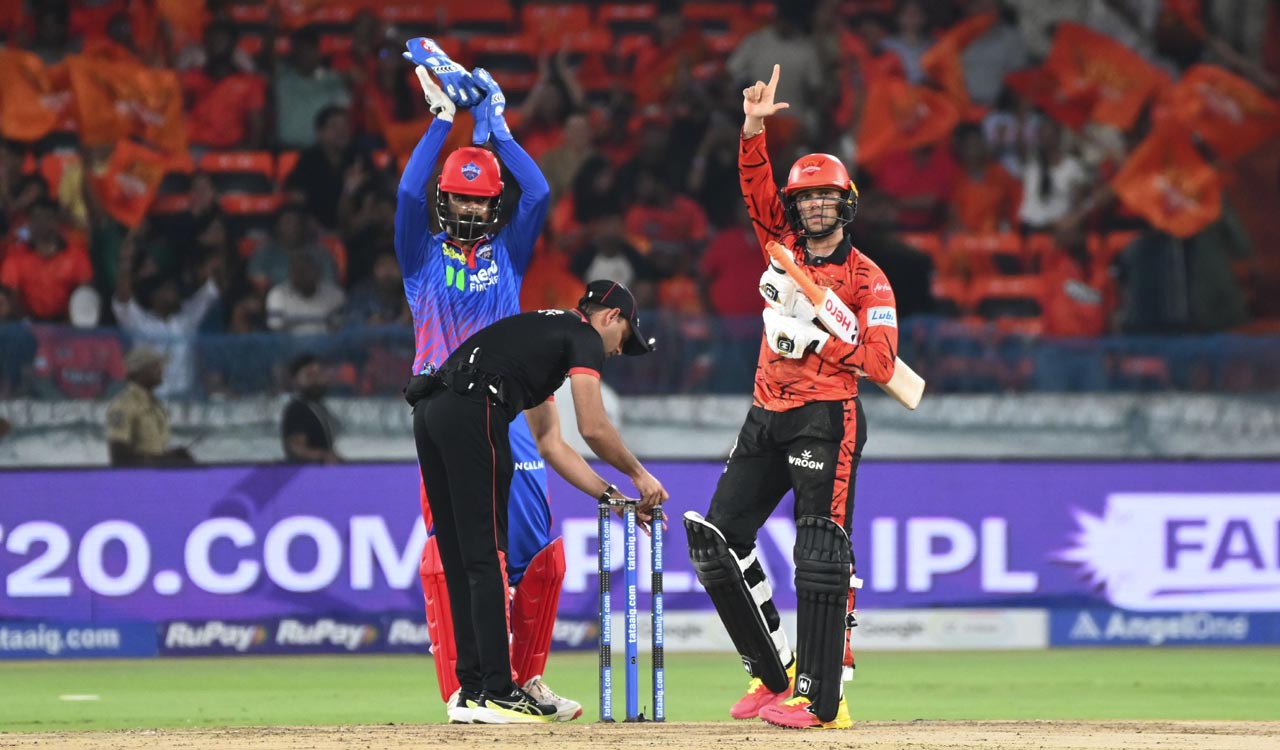 Abhishek hits ton as Sunrisers post a mammoth 242 against Delhi Capitals