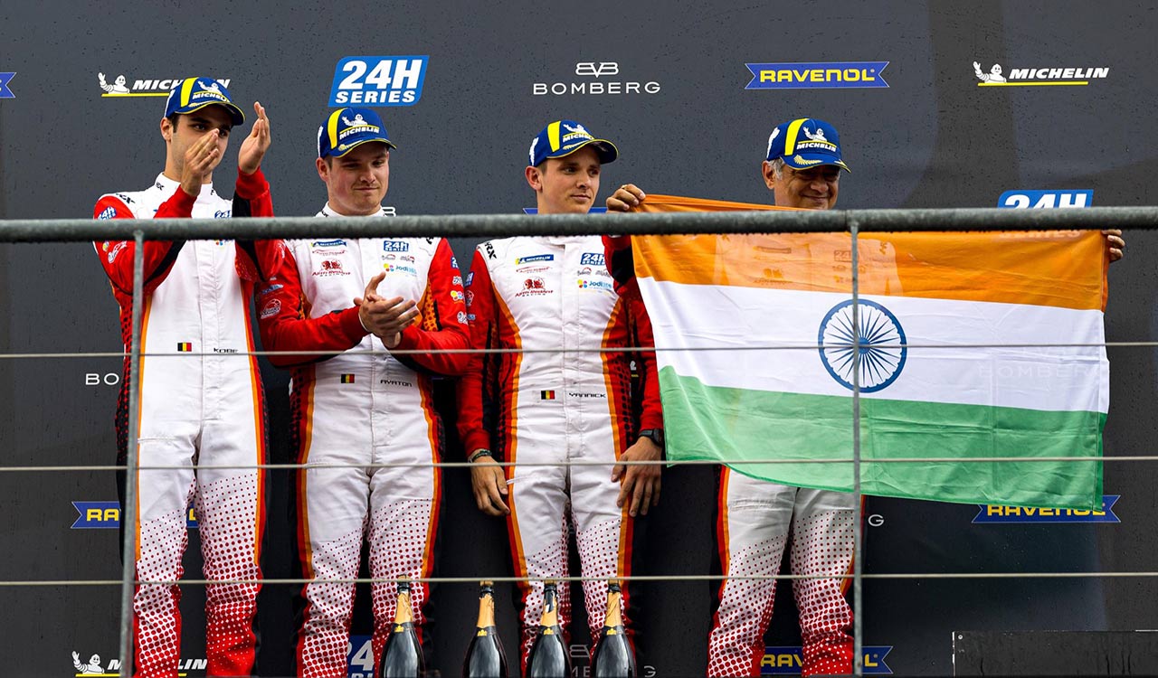 Ajith Kumar’s Racing team does country proud; secures second place win at Spa-Francorchamps in Belgium!