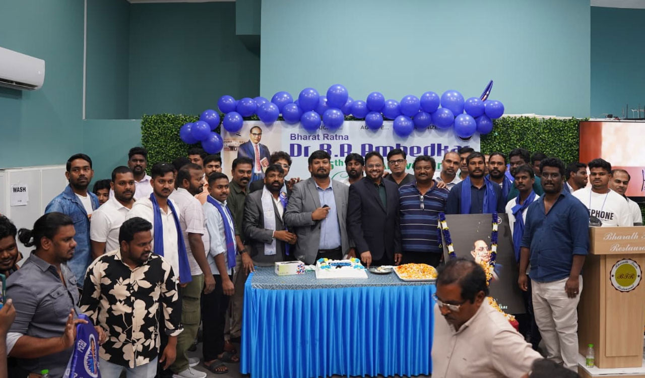 Ambedkar Jayanti celebrated in Qatar by Telugu Dalit diaspora