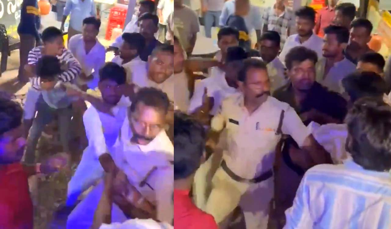 BRS leader assaulted for questioning misappropriation of funds in Mancherial