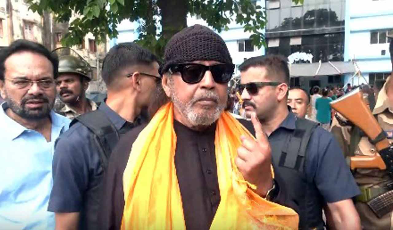 Feel that turnout may go up to 90 pc today: Mithun Chakraborty