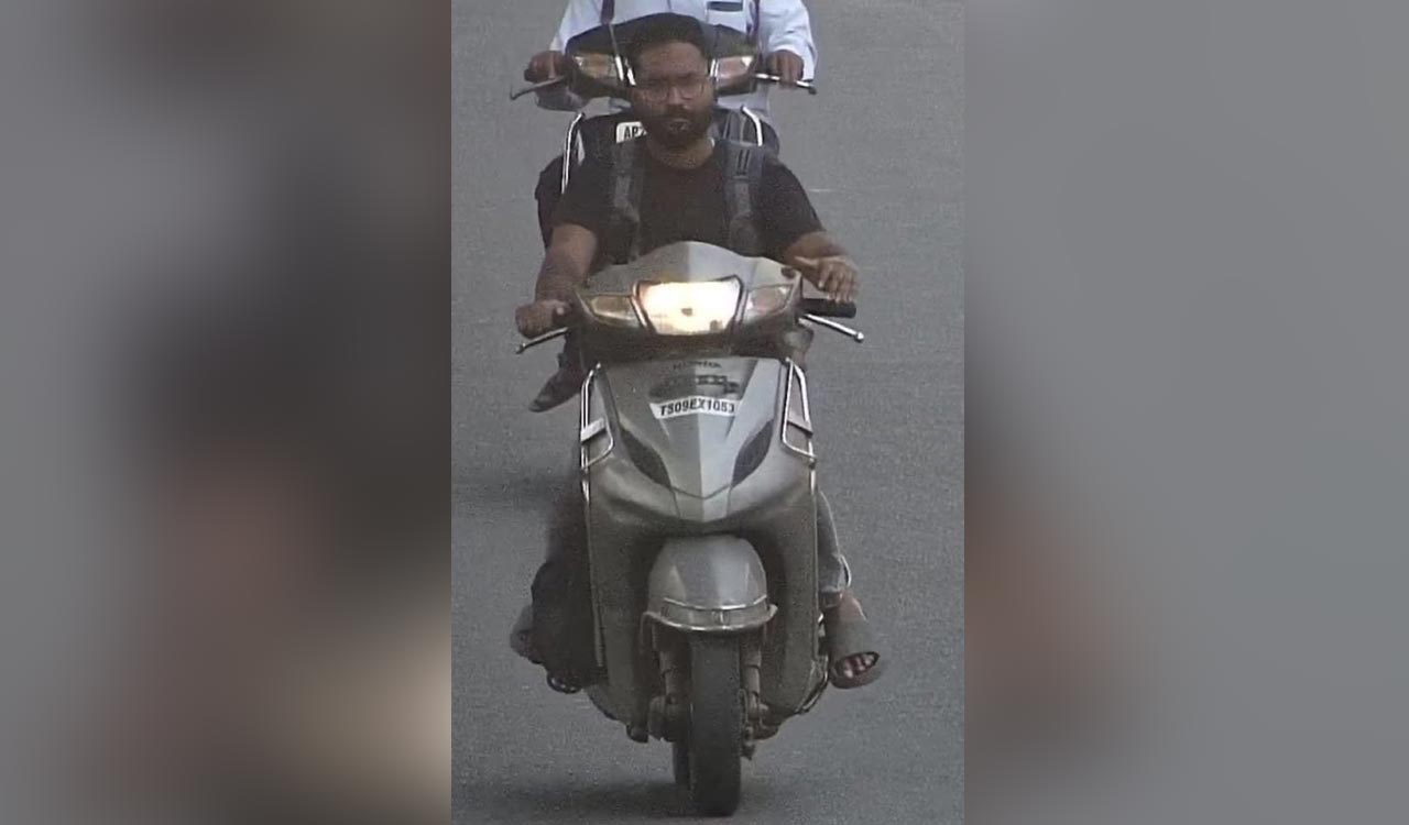 Hyderabad man gets traffic challan for stolen scooter; thief’s image captured