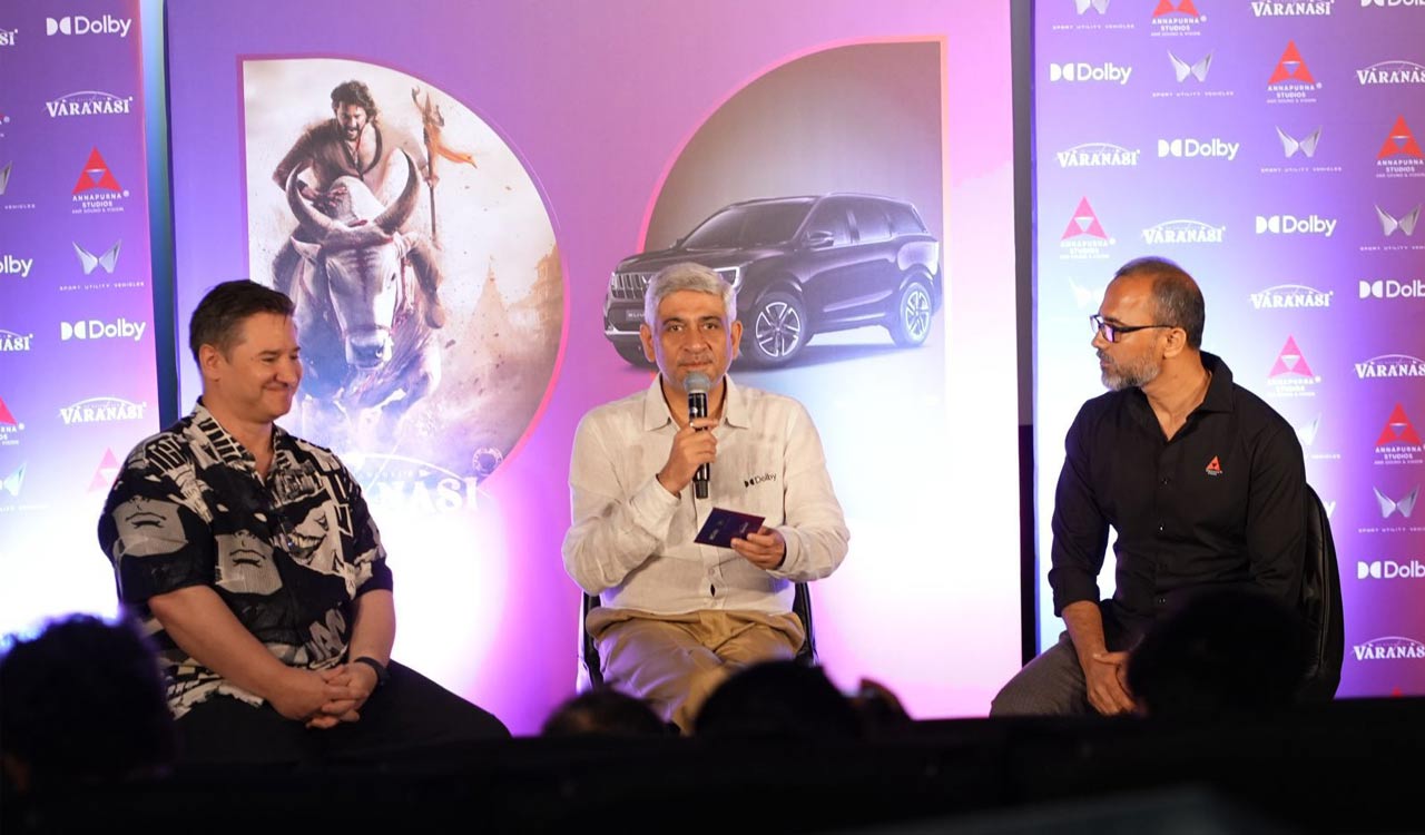 Dolby showcases Varanasi teaser in immersive format with Mahindra XUV 7XO in Hyderabad