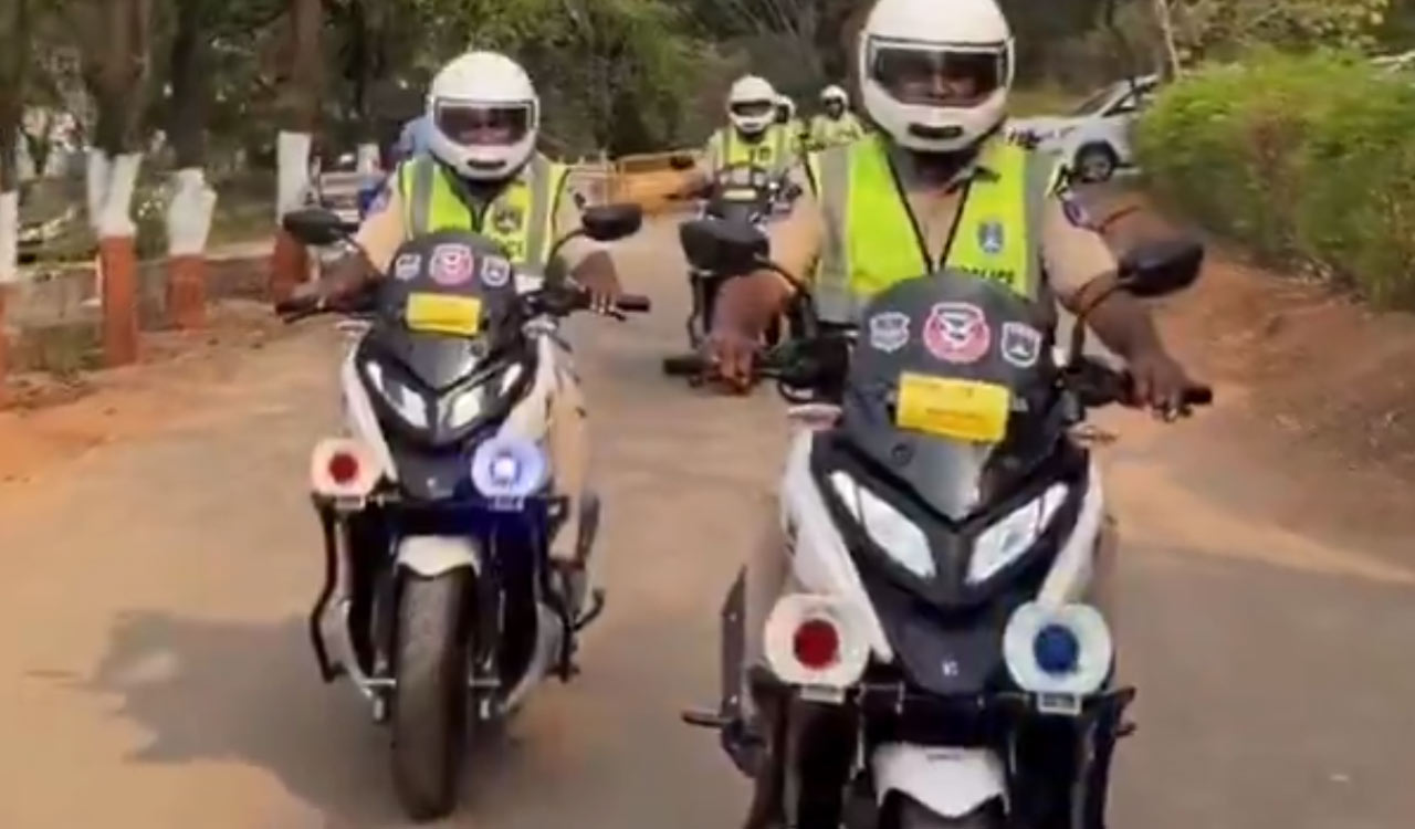 Cyberabad police roll out EV patrol fleet in Hyderabad