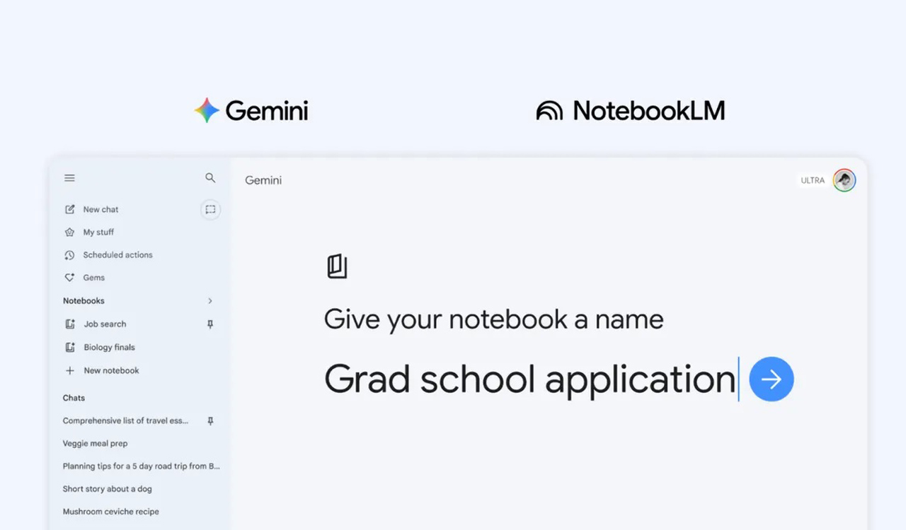 Google expands Gemini capabilities with notebook integration for better productivity