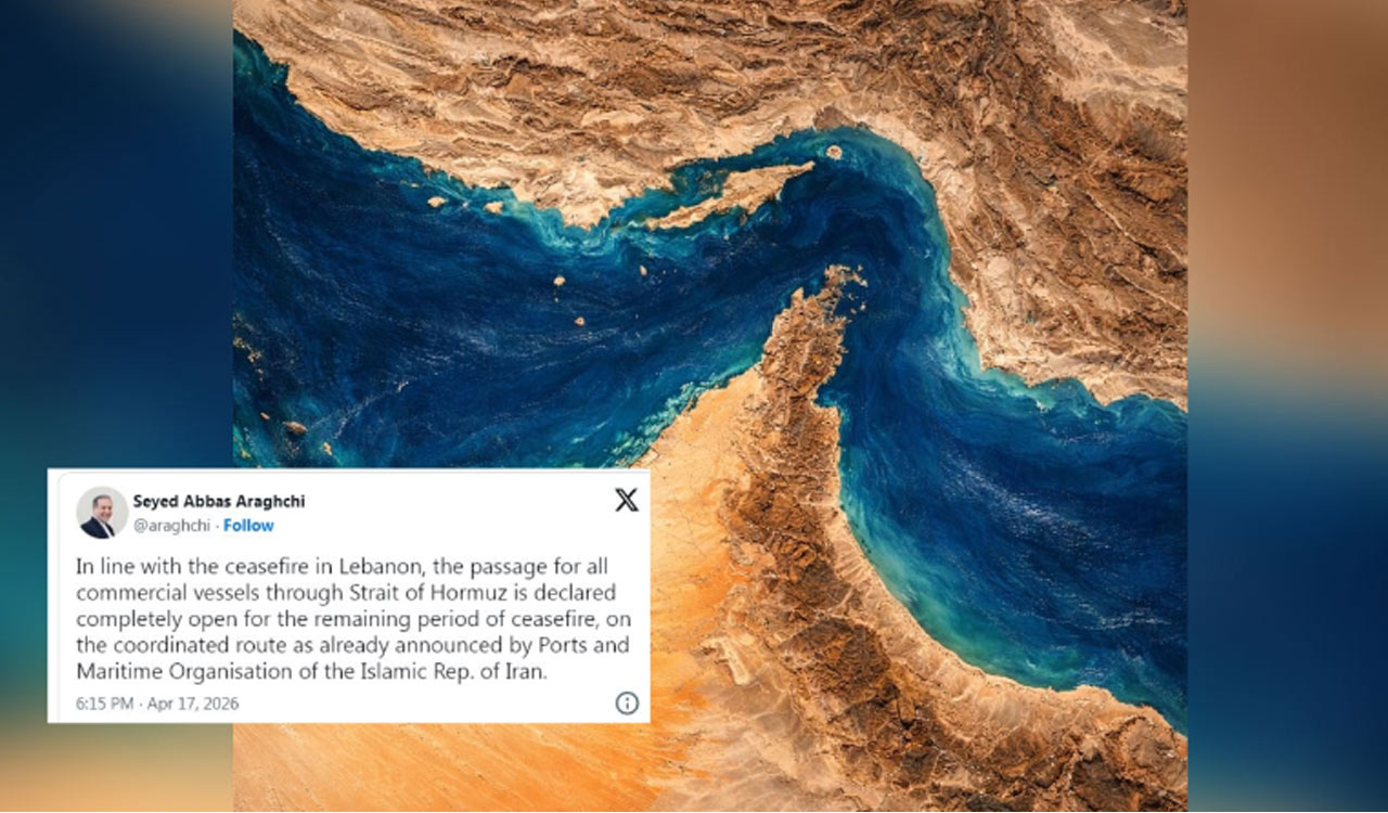 Iran opens Strait of Hormuz amid Lebanon-Israel ceasefire