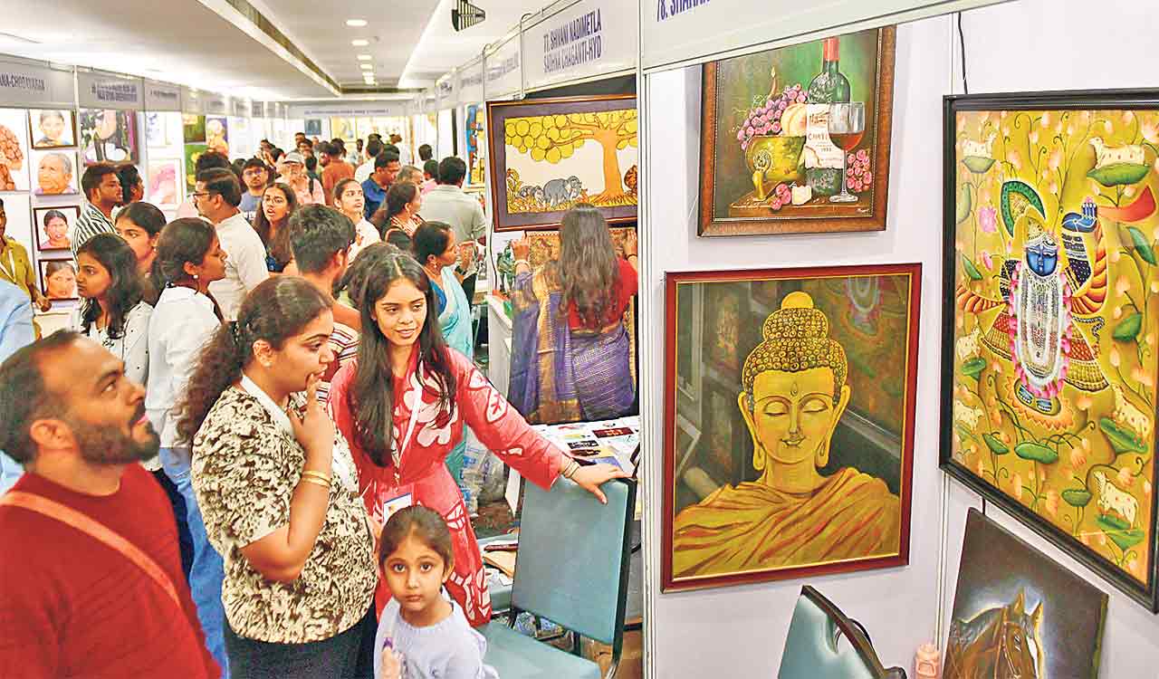 India Art Festival opens in Hyderabad with 3,000 works on display