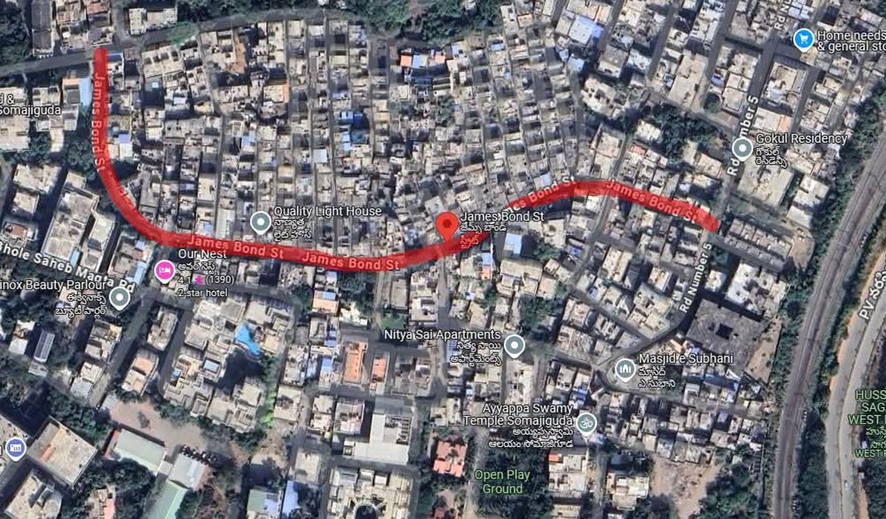 Hyderabad’s ‘James Bond Street’ that exists only on Google maps