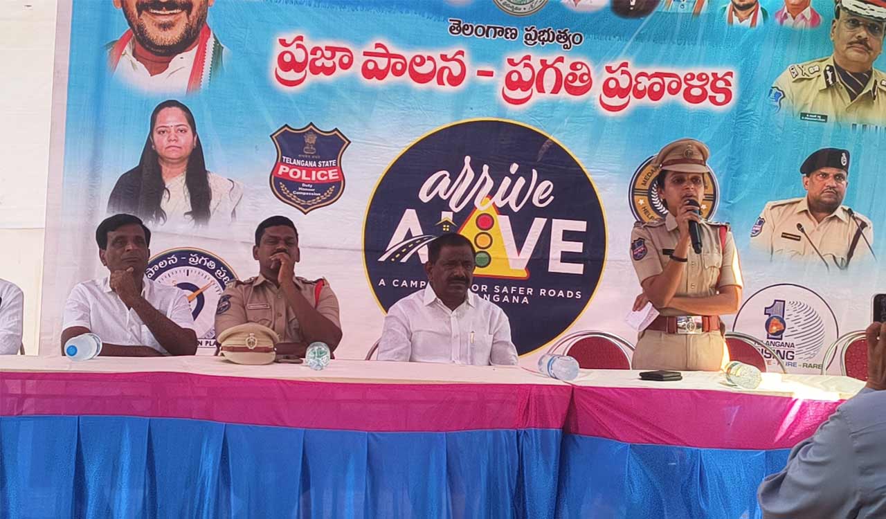 Medak: Road safety campaign Arrive, Alive finds voice in SI who lost father in accident