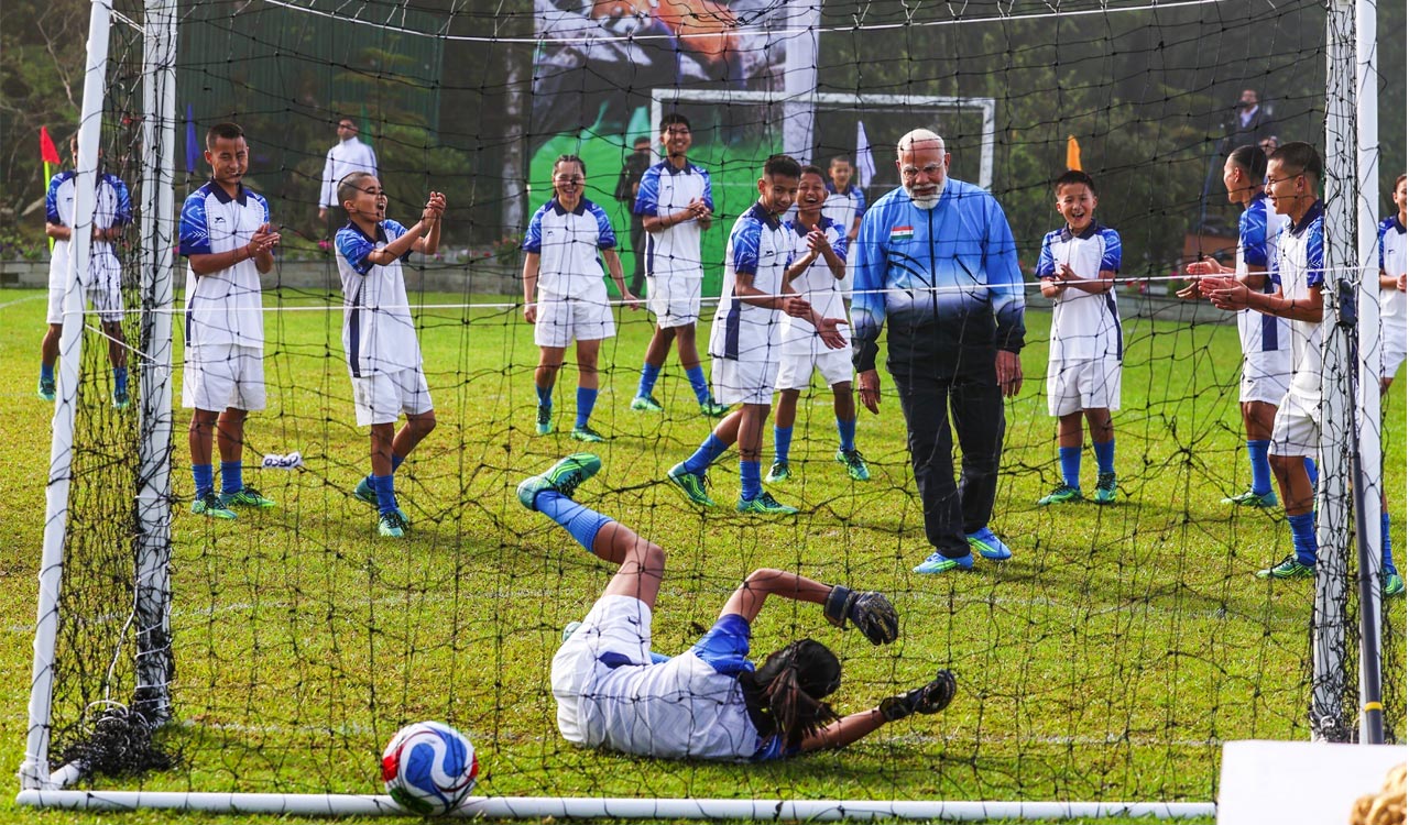 PM Modi inaugurates BCCI indoor cricket academies in North-East