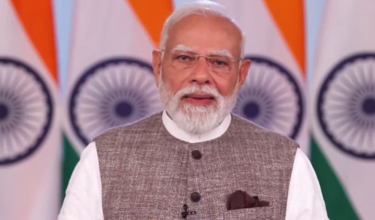 PM Modi accuses Congress of committing ‘foeticide’ against Women’s Reservation Bill