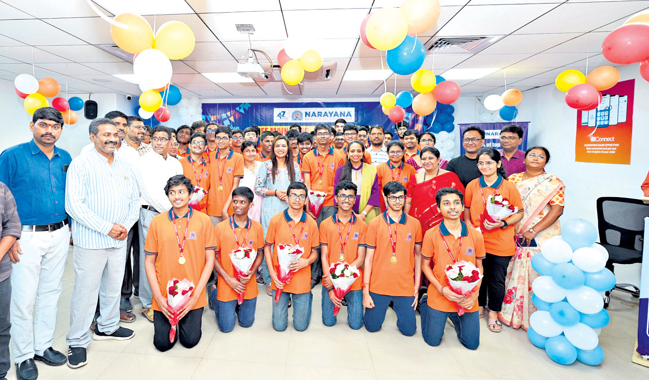 Narayana students excel in JEE Main 2026: Seven score 100 percentile, eight named state toppers