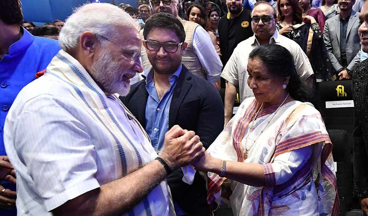PM Modi expresses grief over Asha Bhosle’s passing, calls her an iconic voice of India