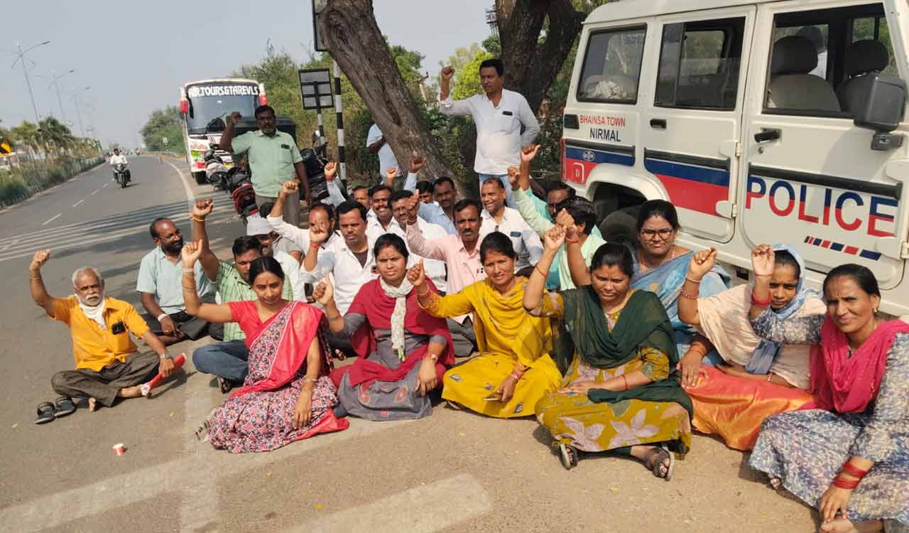 RTC strike hits services in Adilabad region, commuters face hardship