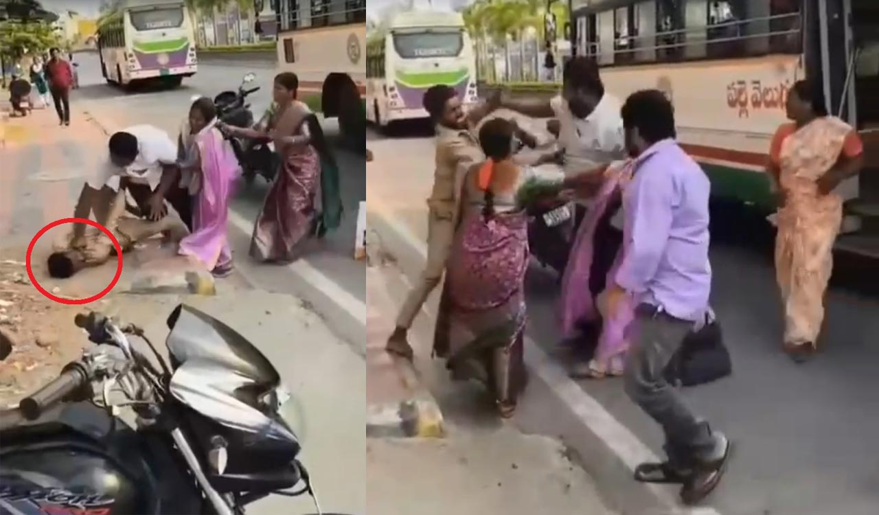 RTC driver assaulted by passenger over bus stop dispute in Nalgonda