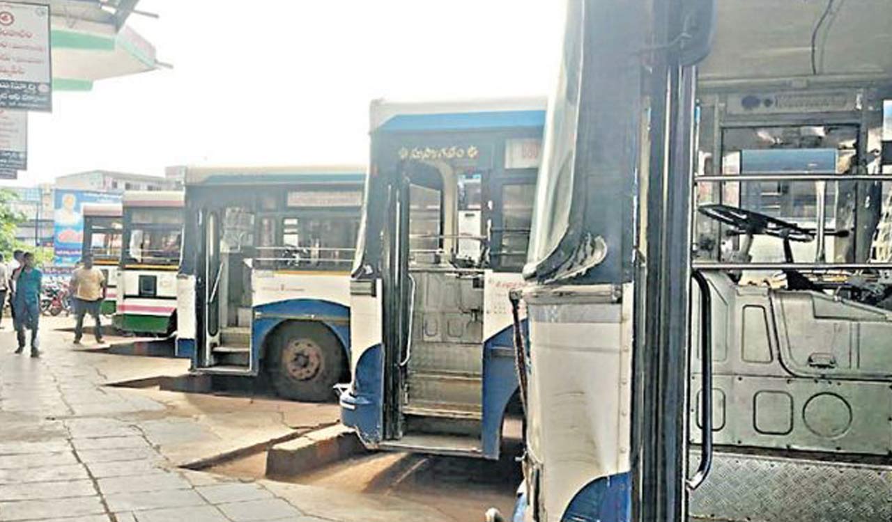 RTC strike across Telangana set to begin at midnight, talks likely with JAC