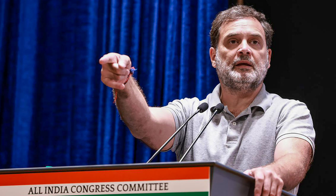 Rahul Gandhi targets RSS over remarks by Ram Madhav in US