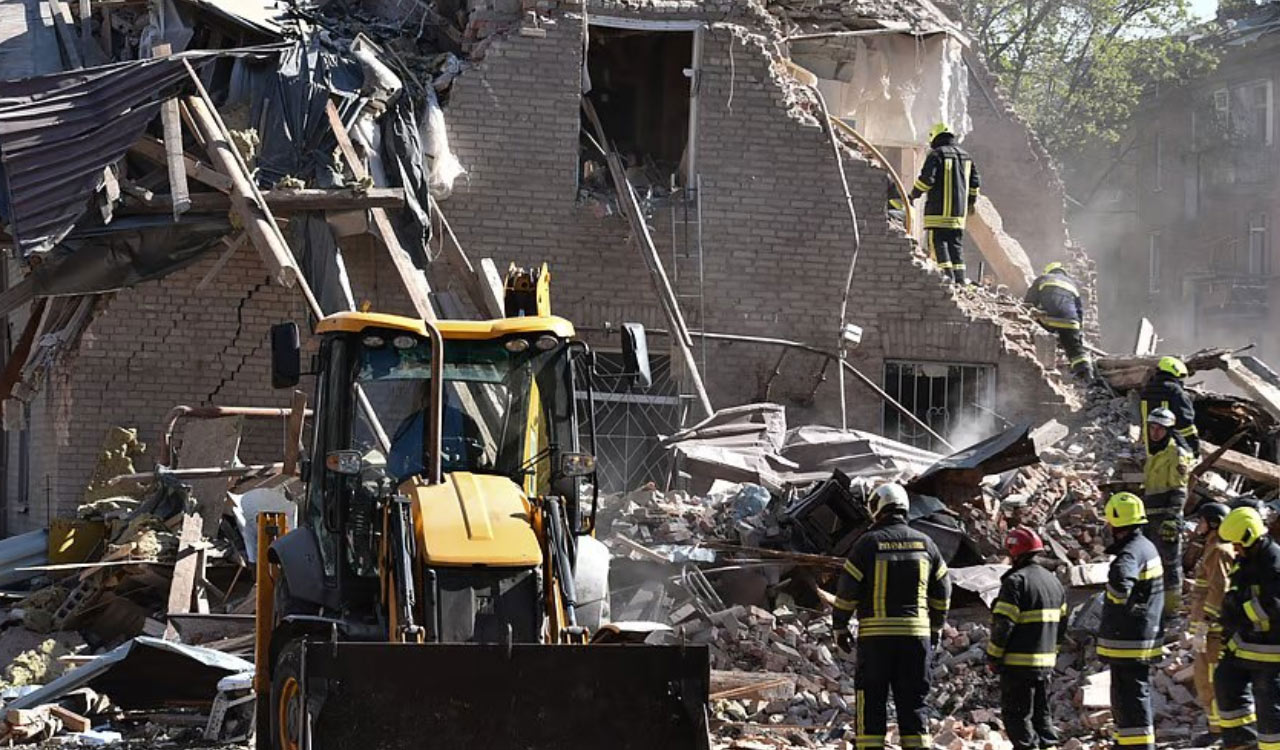 Russian drone and missile strikes kill five in Dnipro, wound dozens