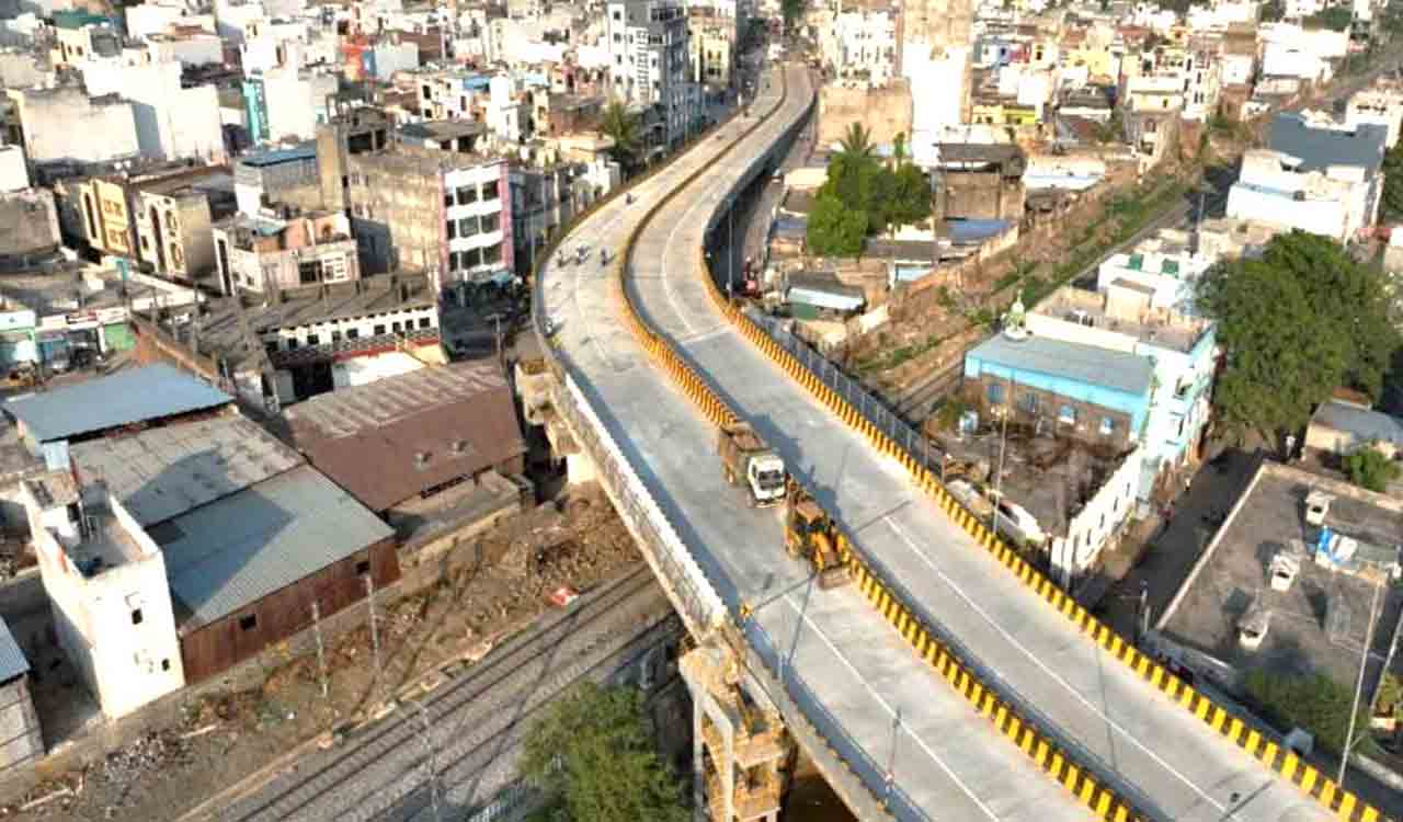 Shastripuram Road Over Bridge opened, to ease traffic towards RGIA and NH-44
