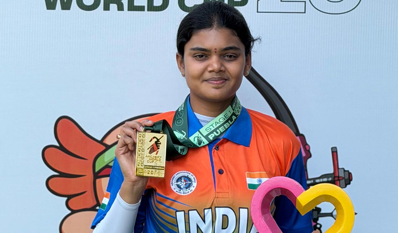 Jyothi Surekha Vennam leads India to gold at Archery World Cup