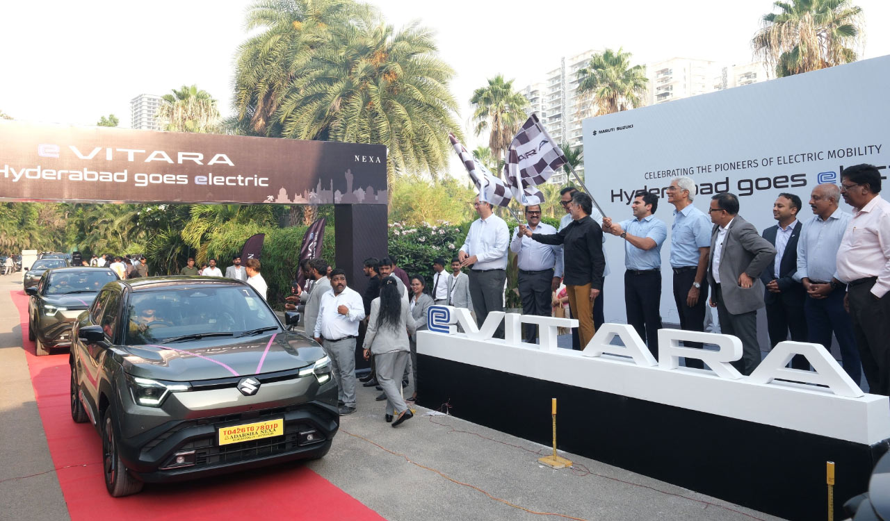 Maruti Suzuki delivers 108 e-Vitaras in Hyderabad milestone event