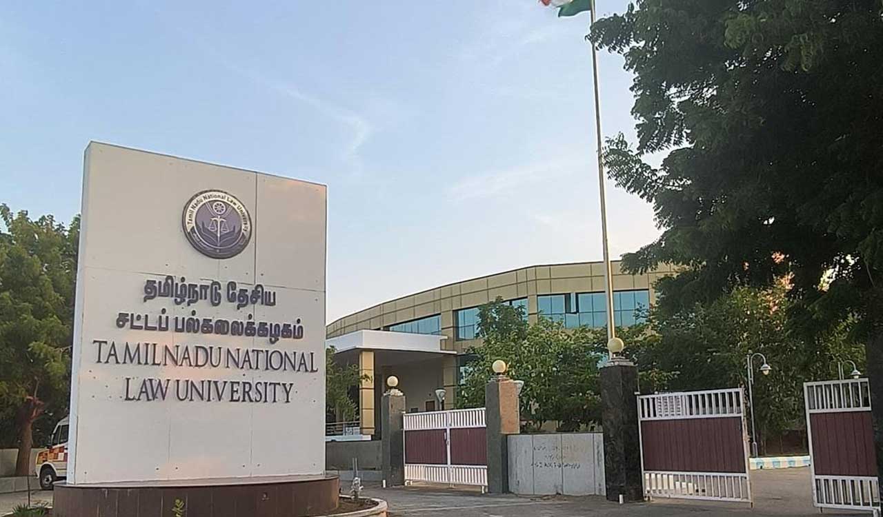 TN National Law Univ students protest against dress code remark by VC