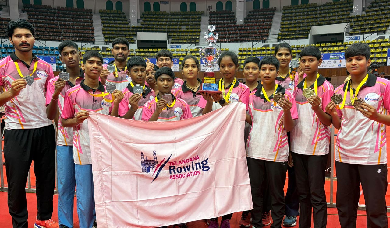 Telangana rowers finish runner-up in national indoor championship