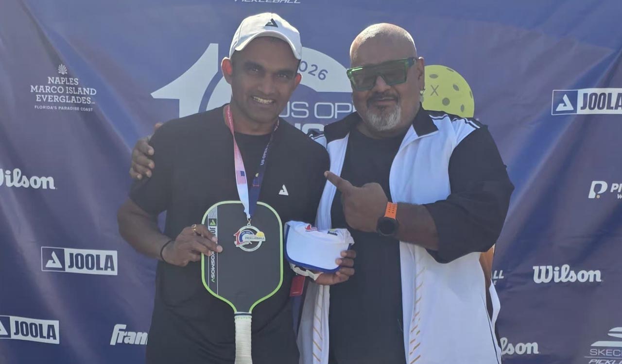 Dhiren and Arjun lead India to three gold medals at US Open Pickleball