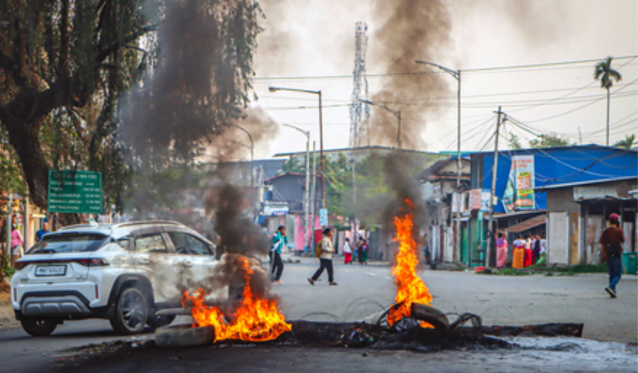 Two Naga civilians shot dead on NH-2 in manipur, tensions rise