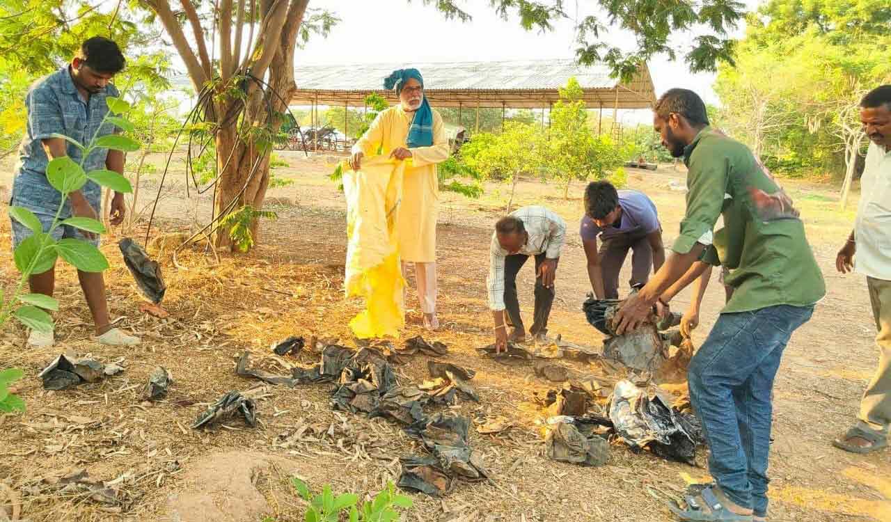 Vedakumar Manikonda marks Earth Day with plantation drive at Balaranya Nature Center