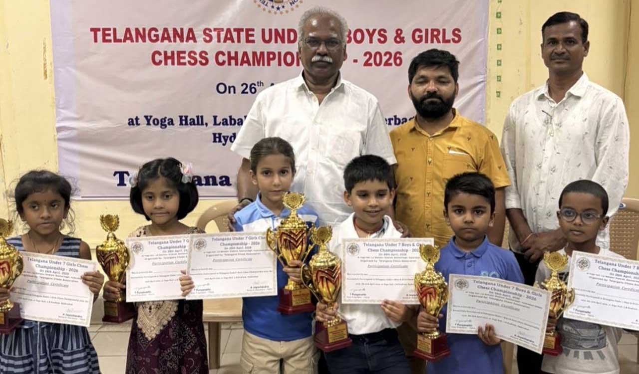 Akshath Chowhan wins Telangana under-7 chess title