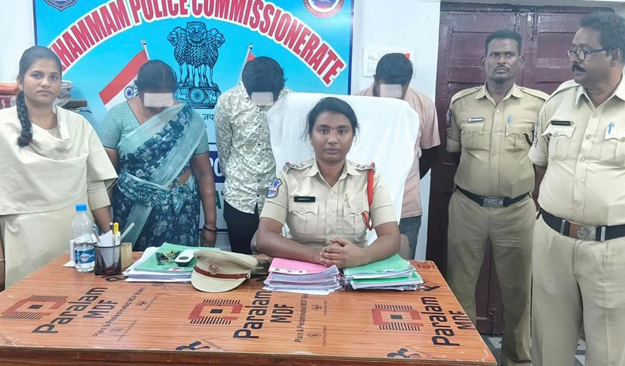 Police arrests three for securing bank loans pledging fake gold jewellery in Khammam