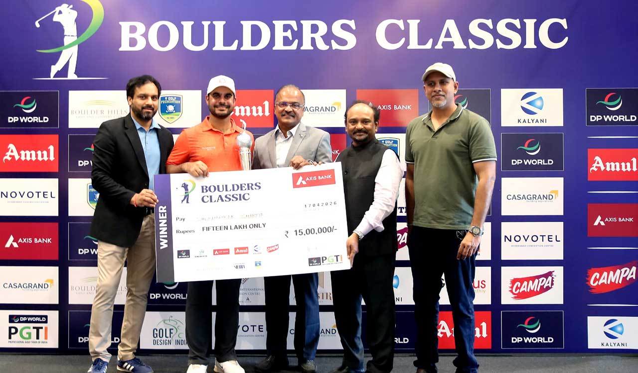 Shubhankar Sharma wins Boulders Classic with record score