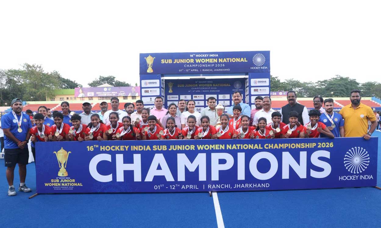 Hockey Jharkhand wins third straight Sub Junior women’s national title