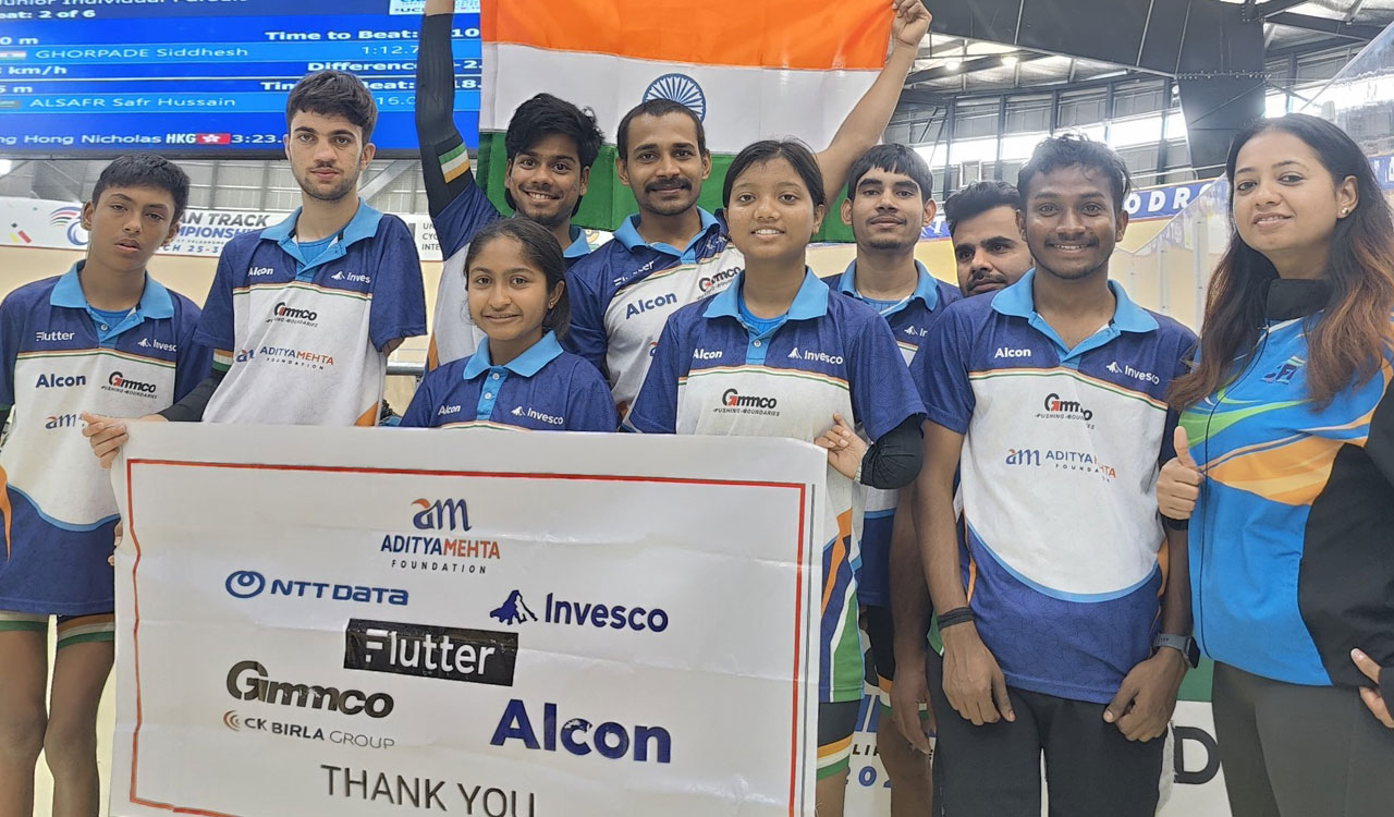 Indian para cyclists win 11 medals at Asian Track Championships