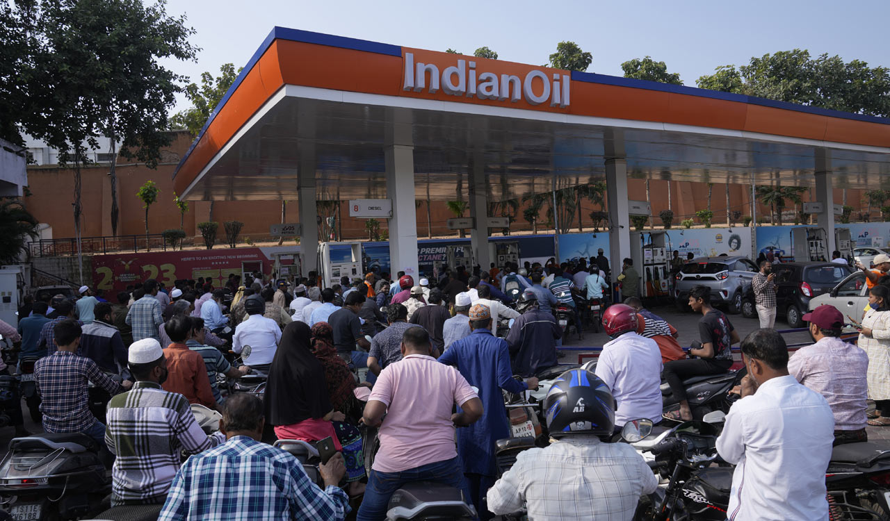 Fuel supplies increased to curb panic buying in Telangana