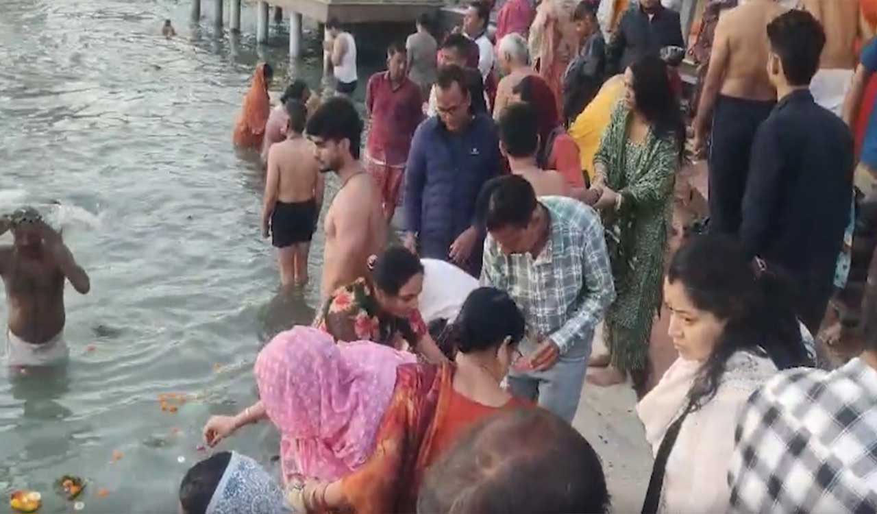 Sea of devotion engulfs Haridwar as ‘Baisakhi Snan’ draws massive crowds to Ganga ghats