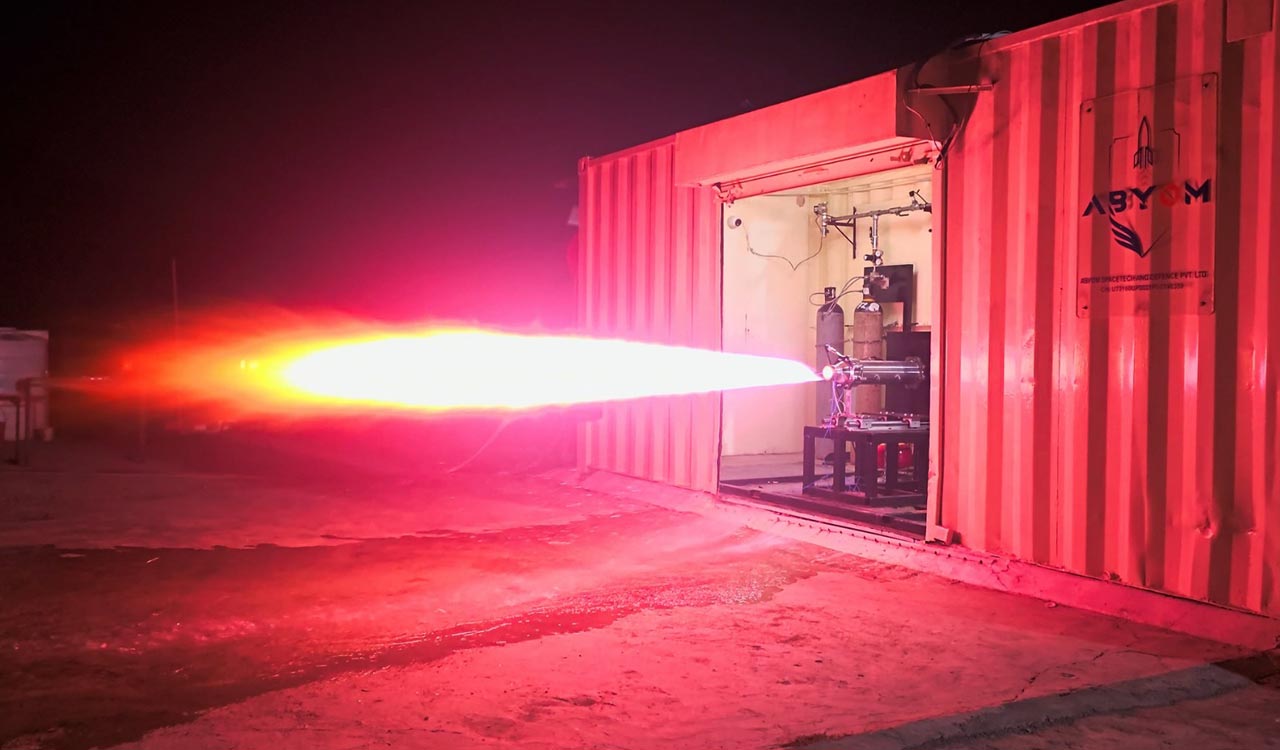 Hyderabad startup tests reusable rocket engine successfully