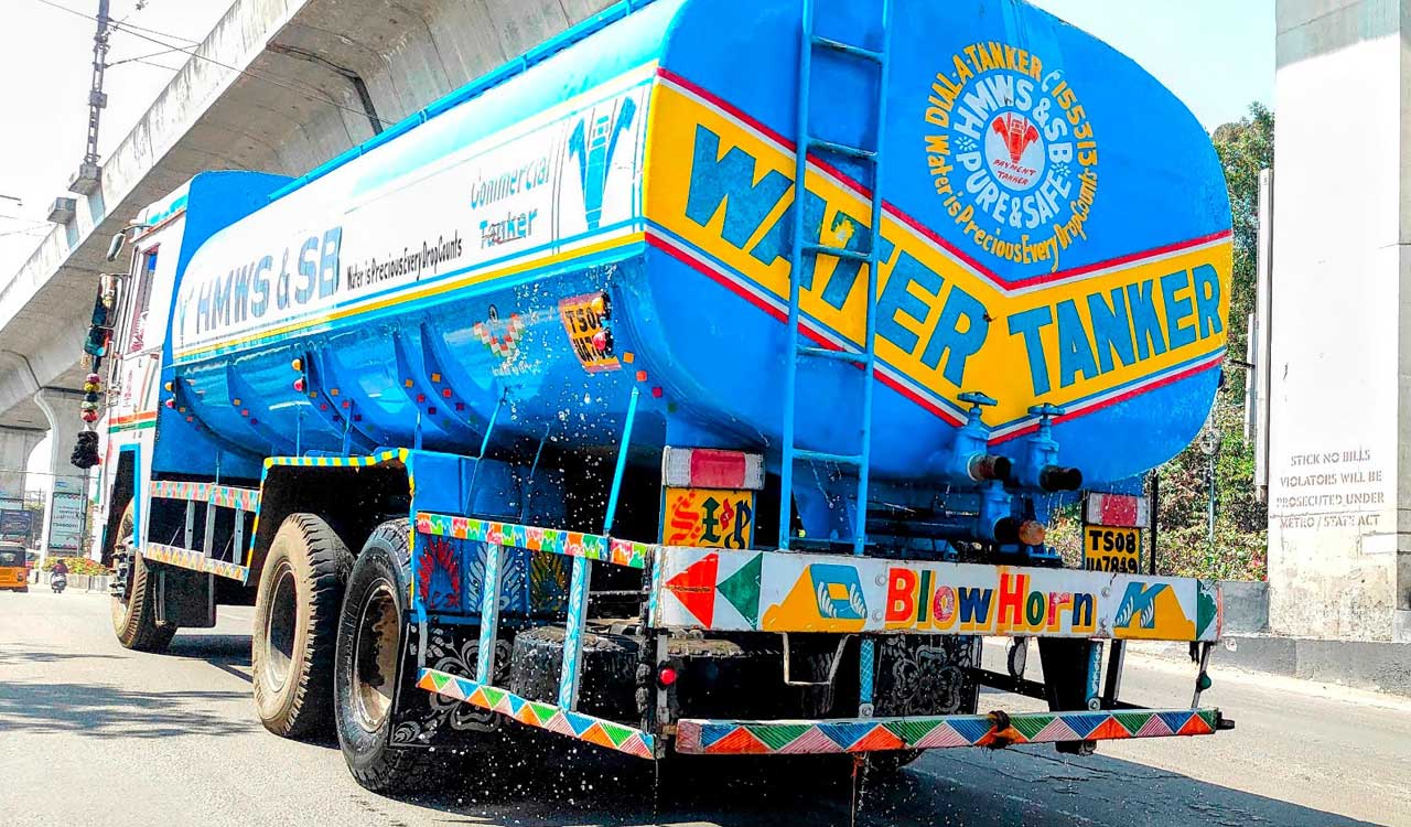 Water tanker demand surges in Hyderabad’s CMC areas amid summer