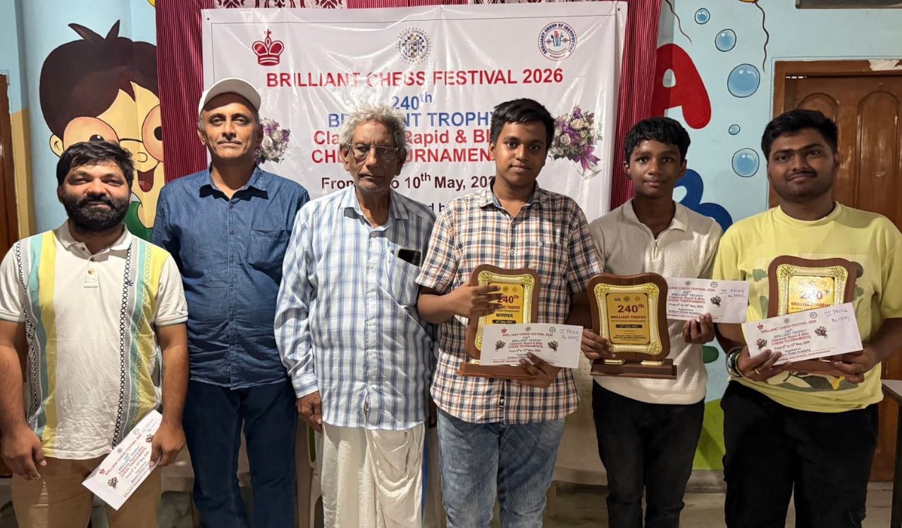 Andabatla Satvik secures victory in the 240th Brilliant Trophy